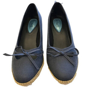 Fitzwell Navy Sunport Wedge